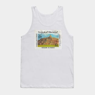 Vintage 1985 Morocco UNESCO Stamp Tank Top